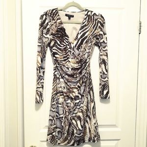 Snake print dress.